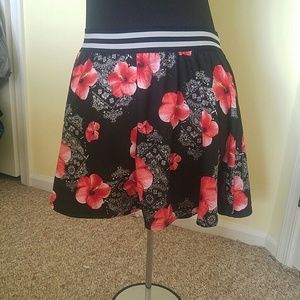 Floral skater skirt